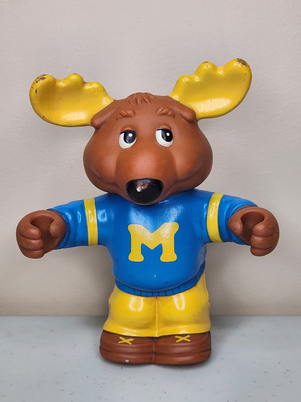 Vintage 1984 Tomy Morris the Moose Rubber Figure Toy 1980s Collectible
